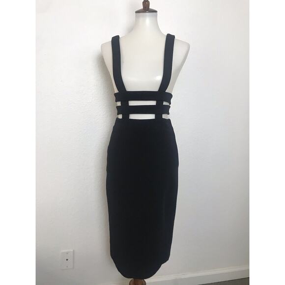 Cushnie et Ochs Intermix Bodycon Dress Cage Black PF2015 - Picture 1 of 12
